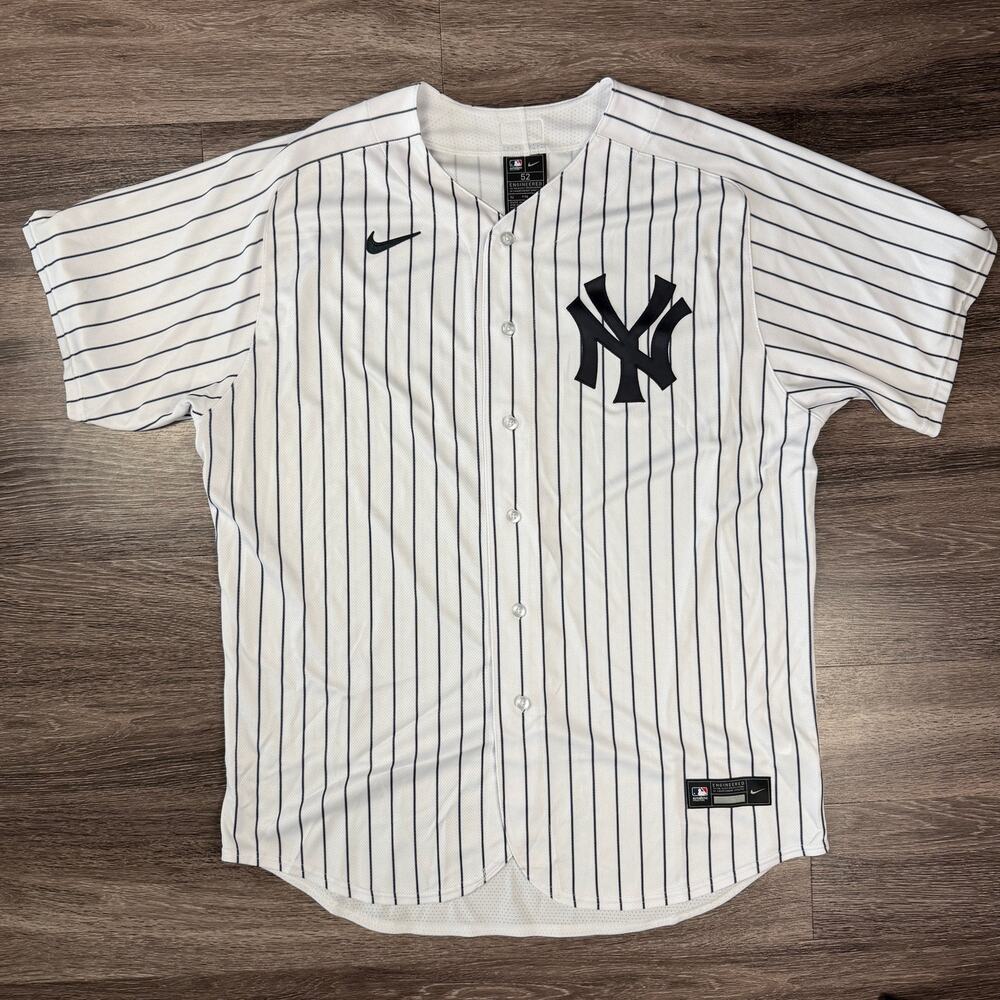 Nike New York Yankees MLB Authentic Collection Sz 52 Jersey Made In USA NEW